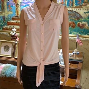 Top Cache Sleeveless Peach Size XS